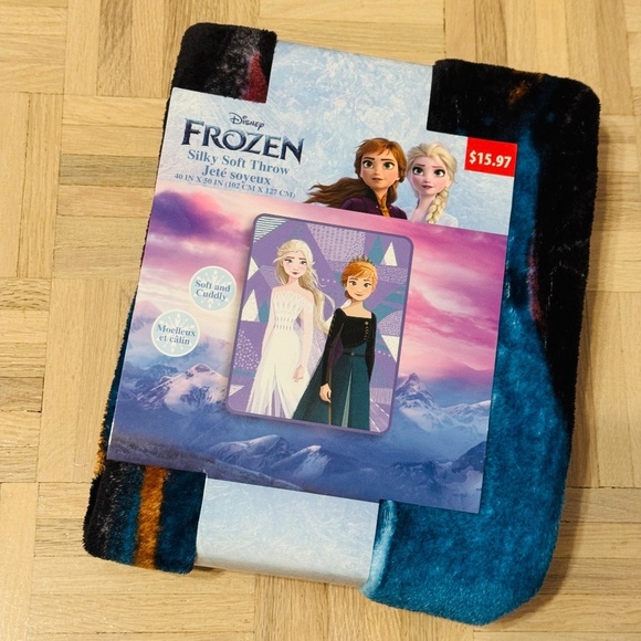 Disney Other - Disney - Frozen Silky Soft Throw, Elsa and Anna, Brand New!